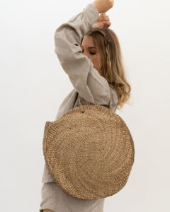 Produktabbildung: Round beach bag “Lovina” made of seaweed